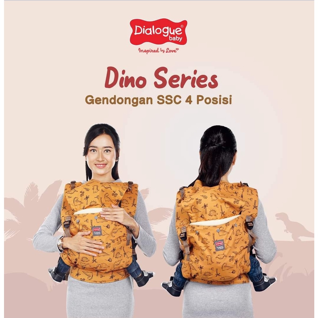 Dialogue Baby Gendongan SSC 4 Posisi Dino Series DGG4249