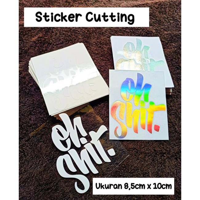 sticker cutting OH SH!T.