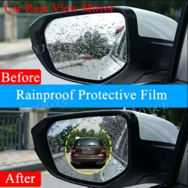 STICKER STIKER ANTI AIR EMBUN SCREENGUARD KACA SPION MOBIL FOG RAIN PROOF FILM