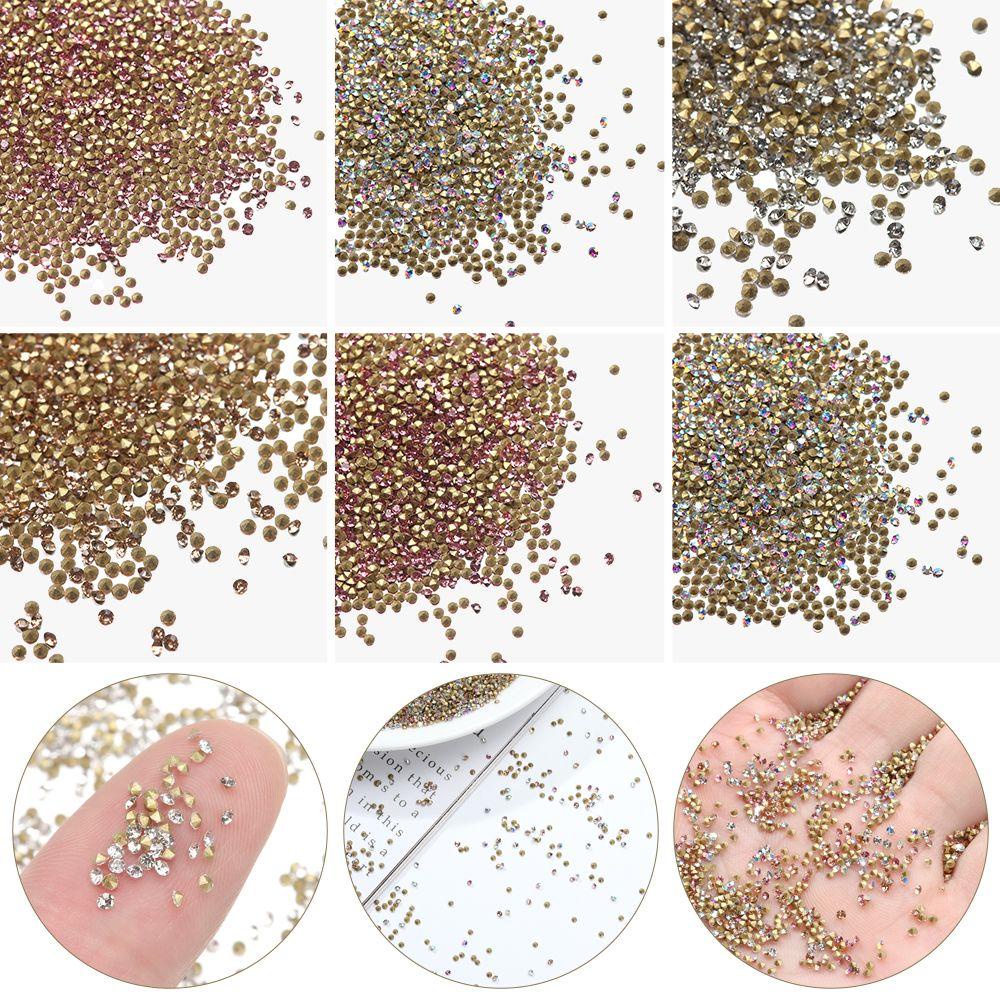 Nanas 1440Pcs Hiasan Kuku Resin Charm SS3-SS4 DIY Art Kaca Kristal