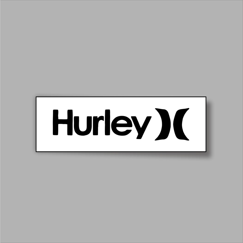 

Stiker brand stiker distro Hurley bahan grafac anti air