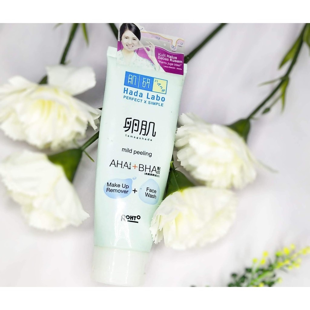 ⭐️ Beauty Expert ⭐️HADA LABO Hadalabo Tamagohada Mild Peeling Make up Remover + Face Wash