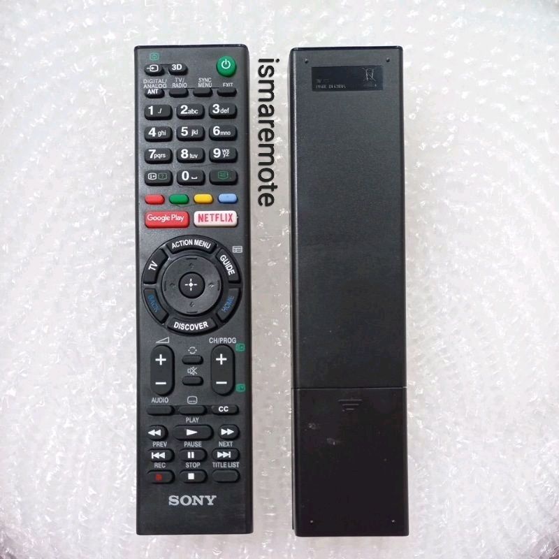 REMOTE REMOT TV SONY SMART GOOGLE PLAY NETFLIX SEPERTI ORIGINAL