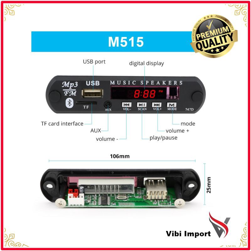 Terlaris Wireless Bluetooth 12V MP3 WMA Decoder Dewan Audio Modul USB TF Radio Aksesoris Mobil