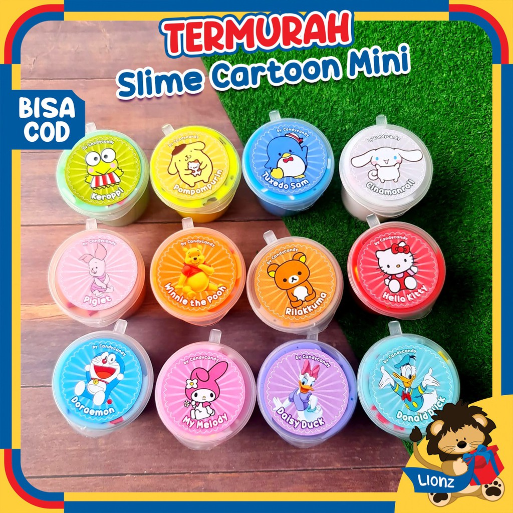 slime KARTUN series by candycandy.idn 25ml