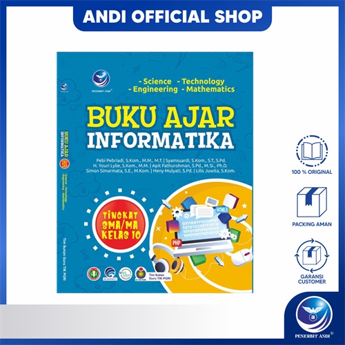 Penerbit Andi - Buku Ajar Informatika Tingkat SMA10 - Tim Ikatan Guru TIK PGRI