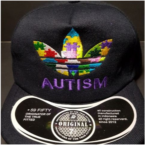 TOPI SNAPBACK PREMIUM ADIDAS AUTISM LOGO DENGAN GAMBAR ASLI