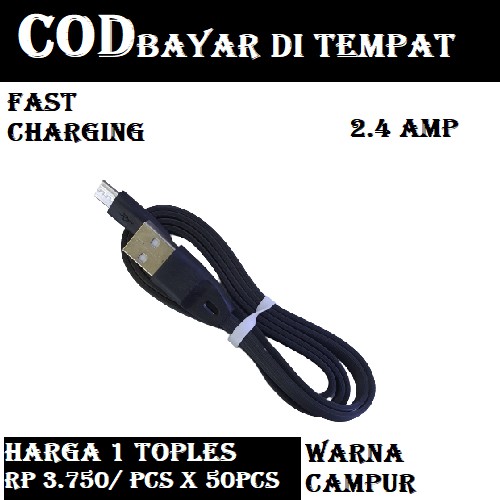 KABEL DATA FAST CHARGING MICRO 2.4 A Termurah