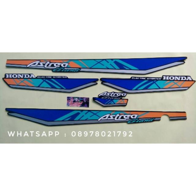 Lis Striping Sticker Standar Astrea Grand Tahun 1993 Limited Edition