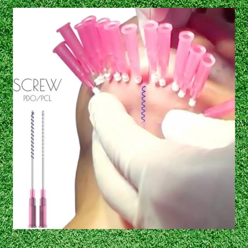 Tanam Benang PDO Screw Tanam Benang PCL Screw Mono Screw Thread Lift Benang Collagen Tanam Benang Wajah PDO Cog PCL Mono Tanam Benang Screw Tarik Benang Hapus Keriput