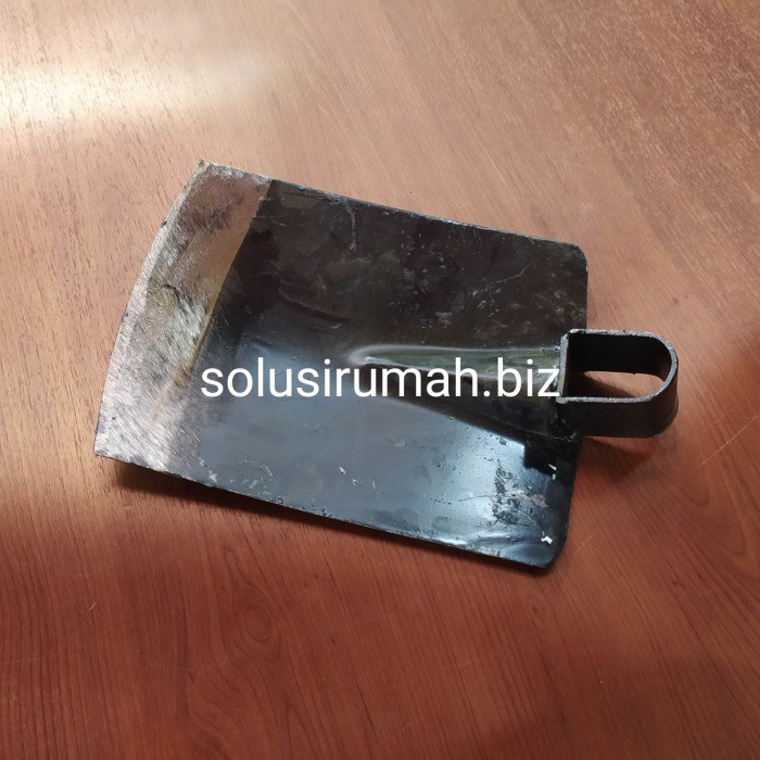 CANGKUL PACUL 850G 19X25CM BESI SAJA SAWAH PASIR HITAM SILVER TANI