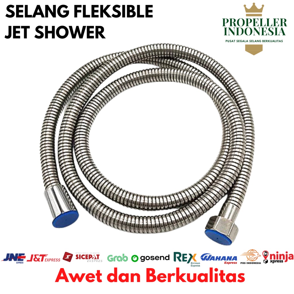 Selang Shower Fleksible 150cm Selang Hose Fleksibel Selang Jet Shower