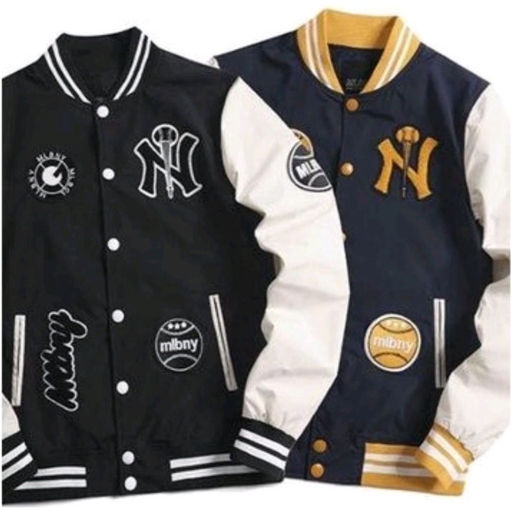 Jaket Varsity Baseball Pria / Varsity Jacket Baseball Vintage M L B-NY Pria Wanita-4