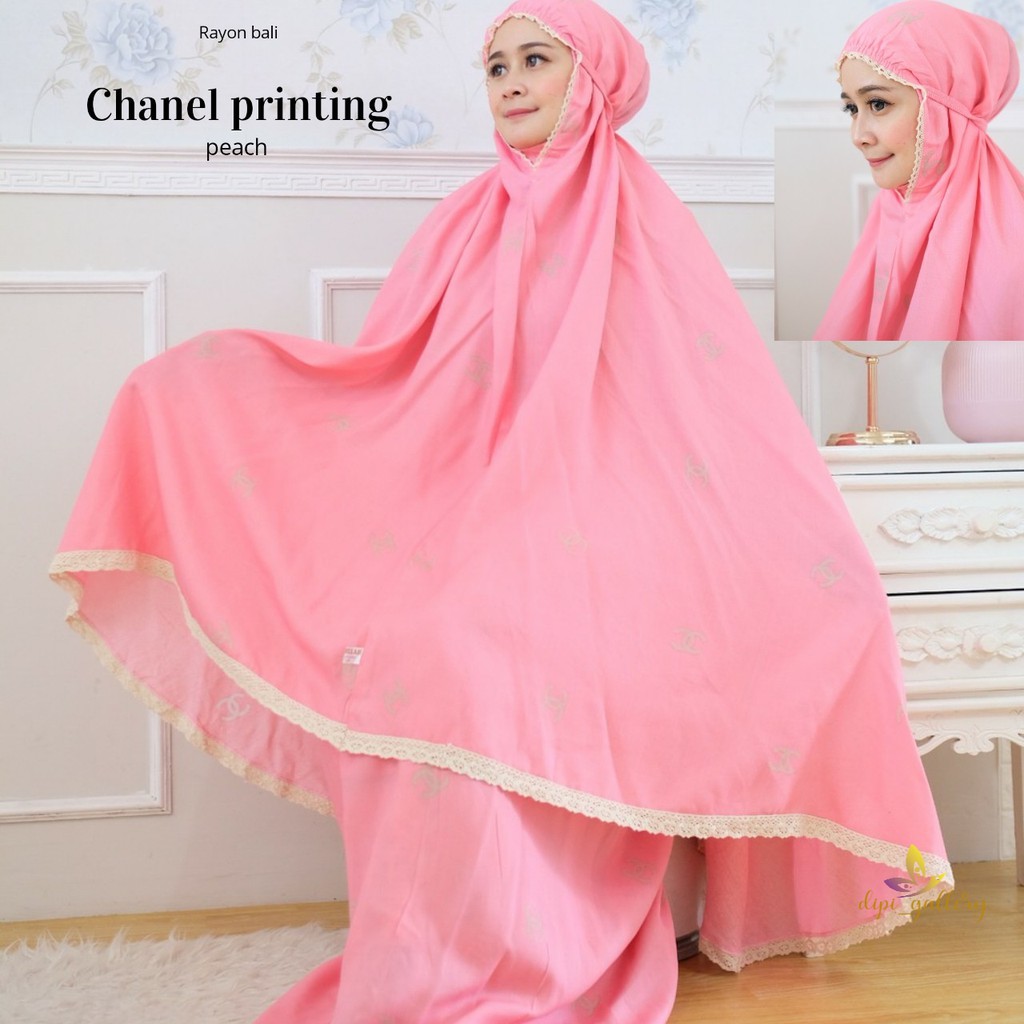 MUKENA RAYON BALI JUMBO CHANEL PRINTING