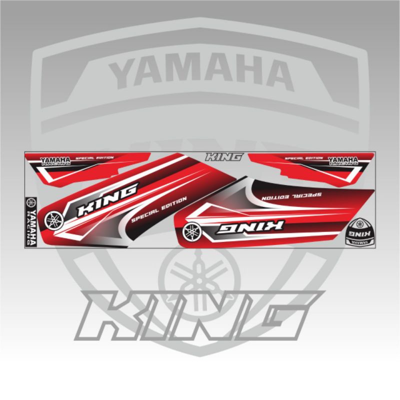 STRIPING VARIASI RX KING VARIASI SIMPLE MERAH #INDIGO01
