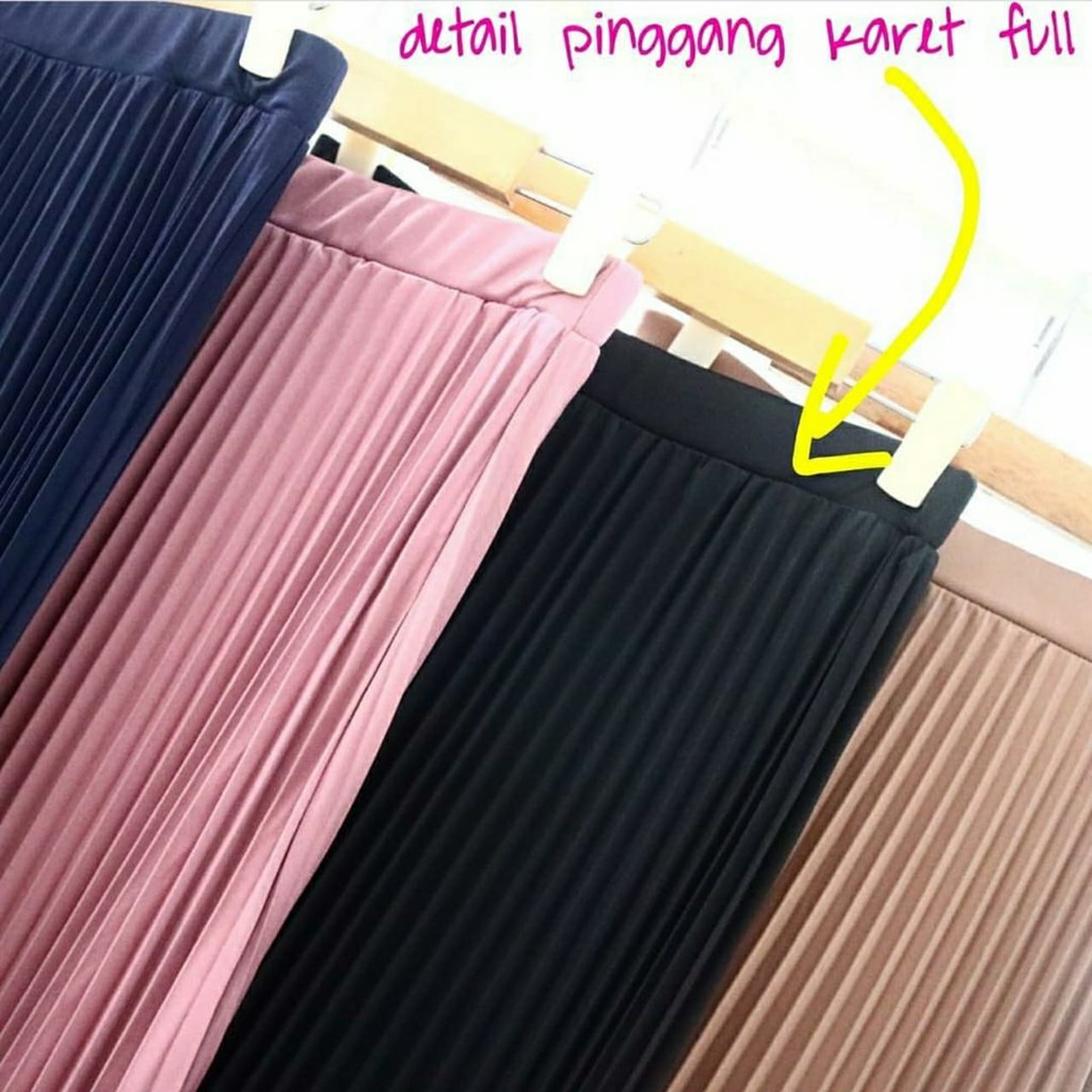 Rok Plisket Panjang Pleated Skirt