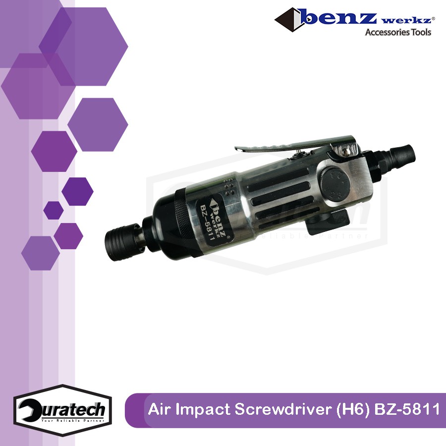 Air impact screwdriver reversible H6 / Obeng angin 1/4 Inch bolak balik / Mesin obeng angin Benz