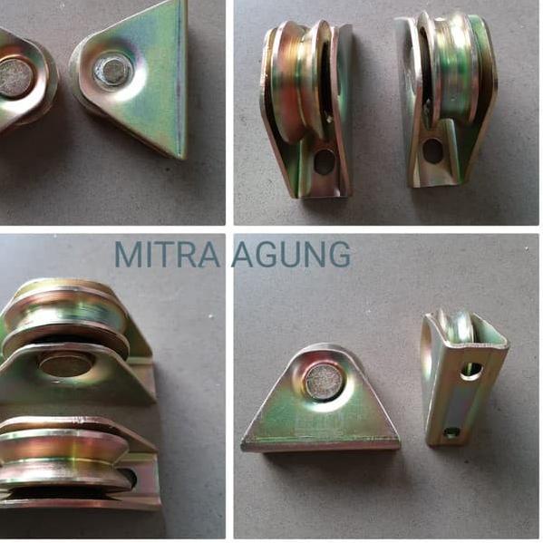 ➵ RODA PAGAR RUMAH 5CM RODA BUBUT RODA BESI COR RODA PINTU GERBANG⠀⠀ - FRT 5cm Bulat ✸