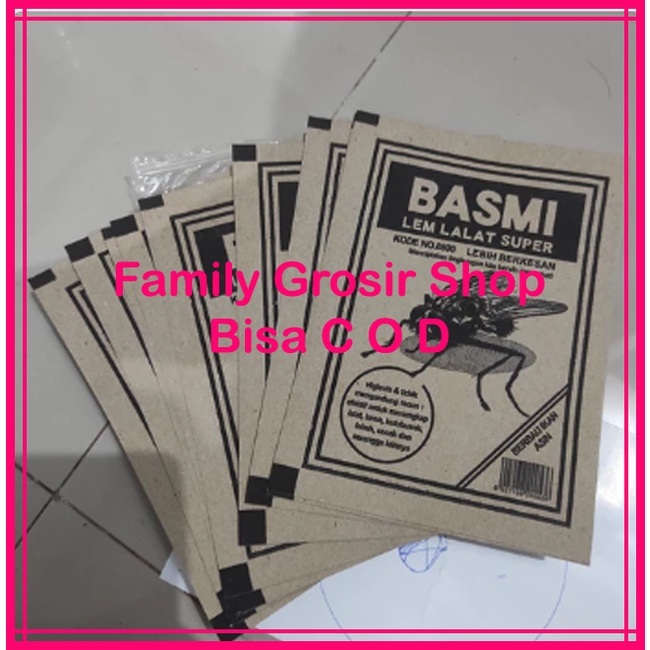 (10pcs) Lem Lalat Kertas Lem Lalat PAGODA Praktis Lengket Terampuh, Lem Lalat BASMI, lem Lalat KIMO