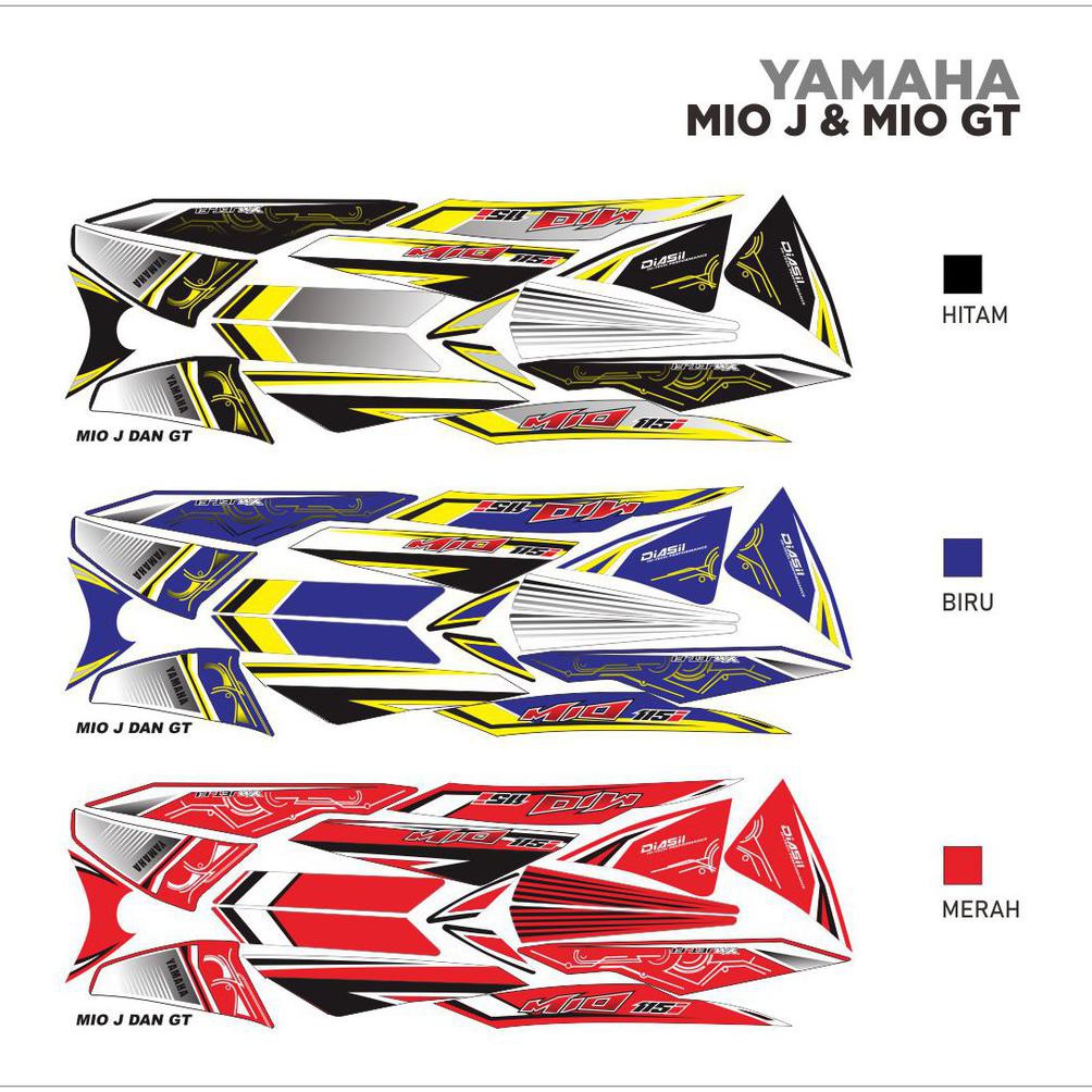 STRIPING VARIASI YAMAHA MIO J MIO GT THAILAND DASAR HITAM Shopee Indonesia