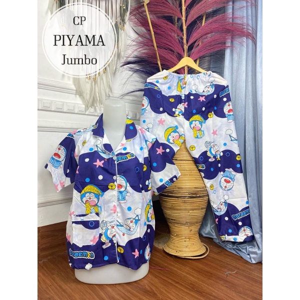 BAJU TIDUR CP PIYAMA 4L MOTIF BUNGA / PIYAMA MOTIF BUNGA / BAJU TIDUR BUNGA MURAH /PIYAMA CP MURAH-ZR #02