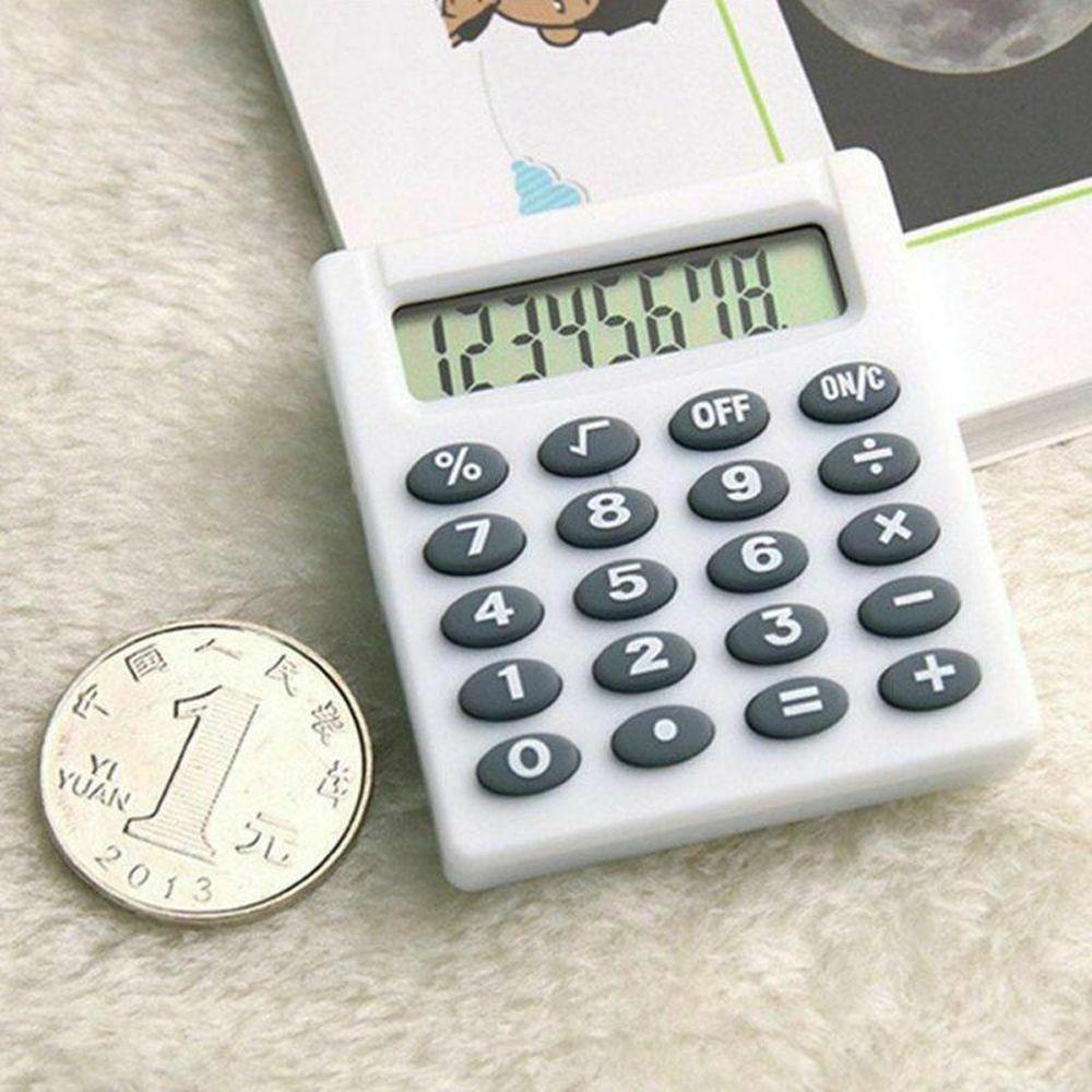 Lanfy Kalkulator Persegi Kecil Kawaii Lucu Perlengkapan Kantor Elektronik Kantor Personalized Student Digit Calculator