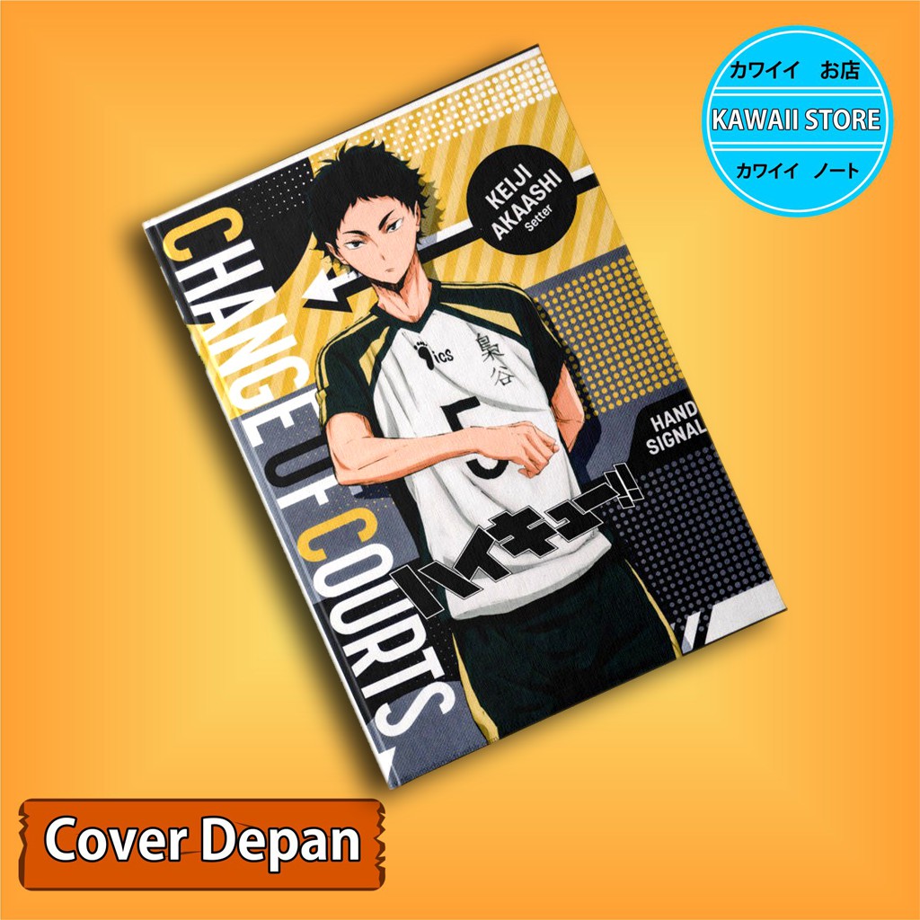 

Notebook / Pocket book Hard Cover Anime Haikyuu KEIJI AKAASHI uk A5 & A6 / Notes Book
