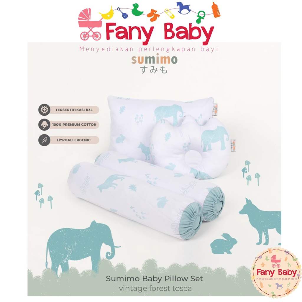 Sumimo Baby Pillow Set / Bantal Set