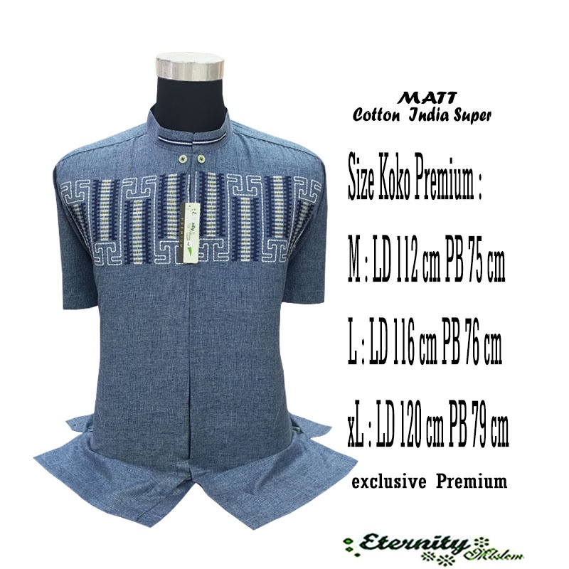 Baju Koko Pria Premium Koko Eternity Premium Lengan Pendek Terbaru COD