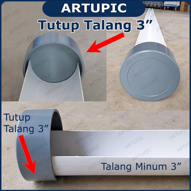 Tutup Talang 3&quot; inch | Tutup Pipa 3&quot; inch | Dop Pipa Air 3 Inch | Dop Cap 3 inch