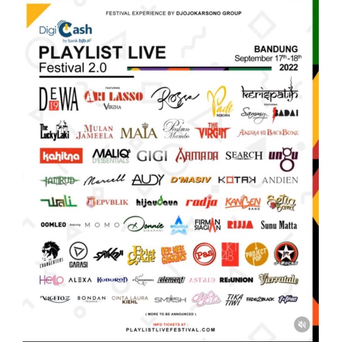tiket playlist live festival