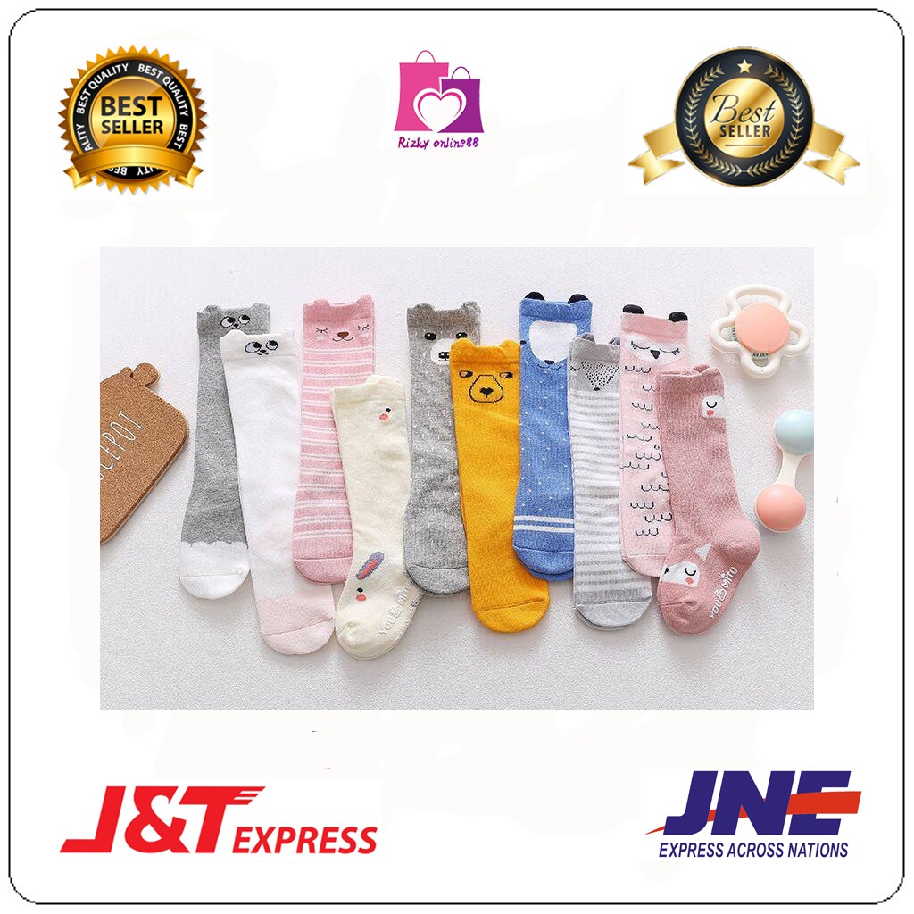 Rizkyonline88 kaus kaki anak balita kaos kaki panjang lucu BB05