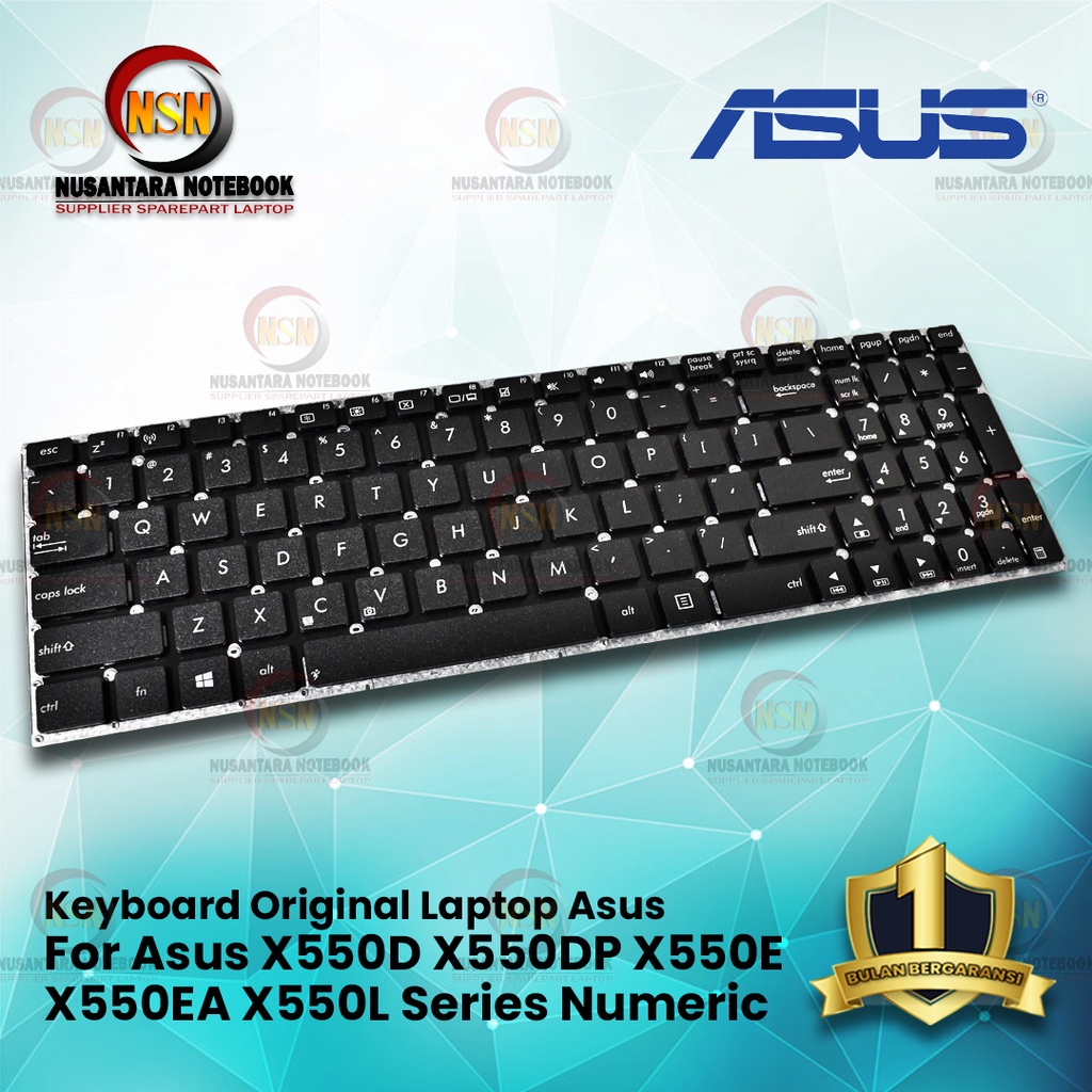 Keyboard Laptop Asus X550D X550DP X550E X550EA X550L SERIES numeric