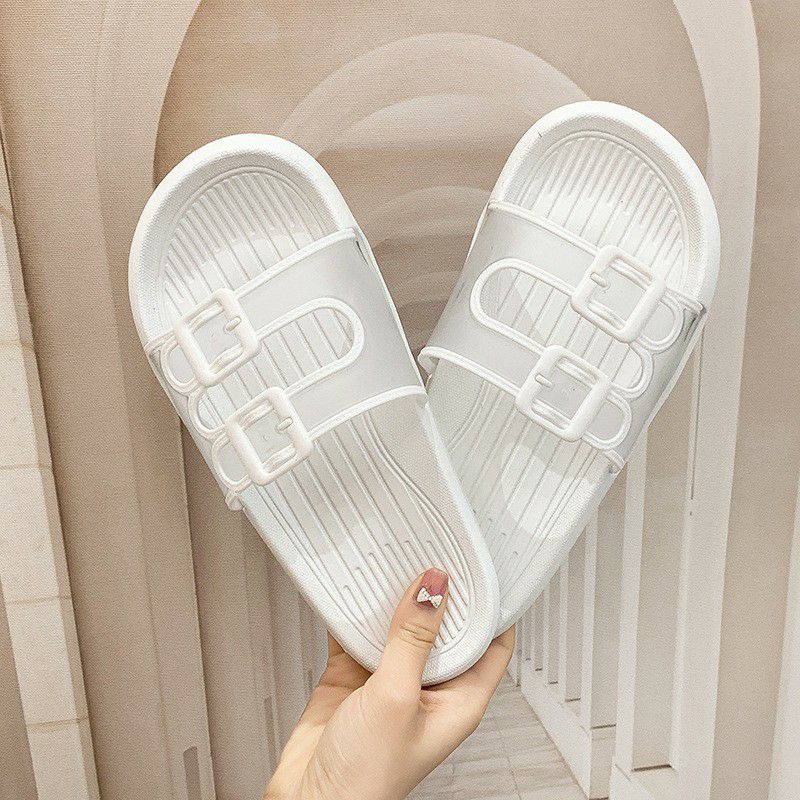 BATAM SHOPPING MALL (INR) S939 Sandal Slop Jelly Willona / Slip Sandal Wanita / Sandal Warna Fashion / Sandal Import-Putih.