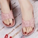 Sandal Slop Wanita Pita / Sandal Slop Kokop Motif Kerut Import - Verotino A766-5 (37-41) / Sandal Slop Jelly Wanita-Full Pink