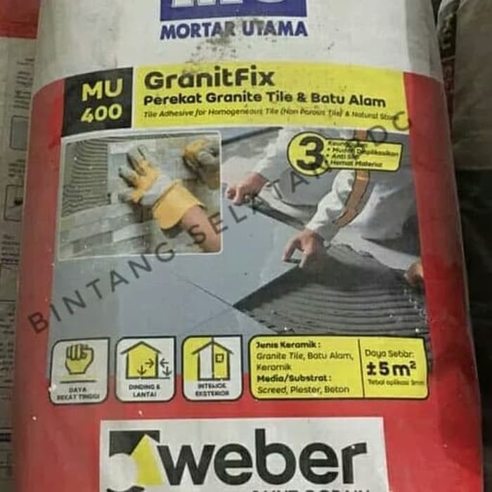 SEMEN MU400 PEREKAT GRANIT &amp; BATU ALAM 25KG