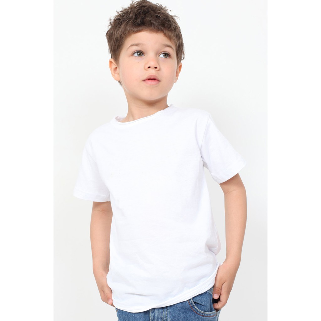 Kaos Anak Basic Tee Polos Anak Original Cotton