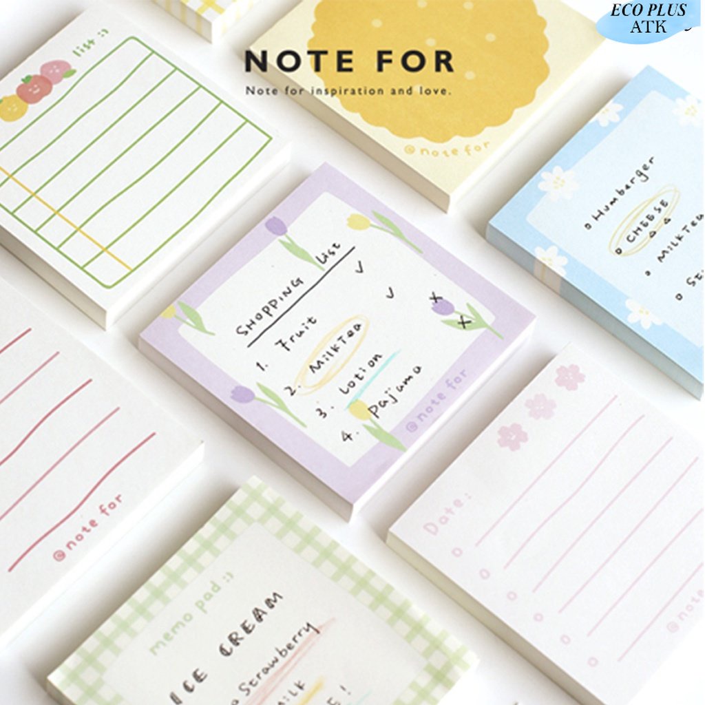 Kertas Memo Isi 100Lembar Motif Cookies Cherry ATK Catatan Notes
