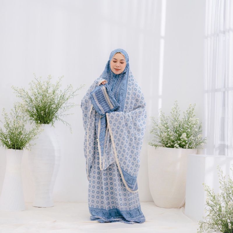 MUKENA ZIANISA BORDER EID MAIZAH SERIES ALLSIZE