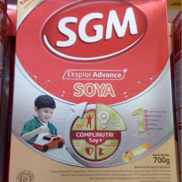 SGM Soya 1+ 700 gr (vanila, madu) / SGM Soya 1-5 tahun