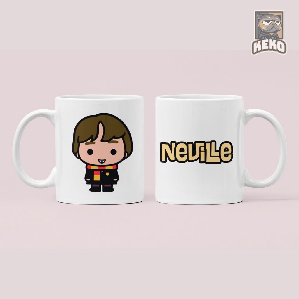 Mug Gelas Neville Longbottom Cartoon Character Art