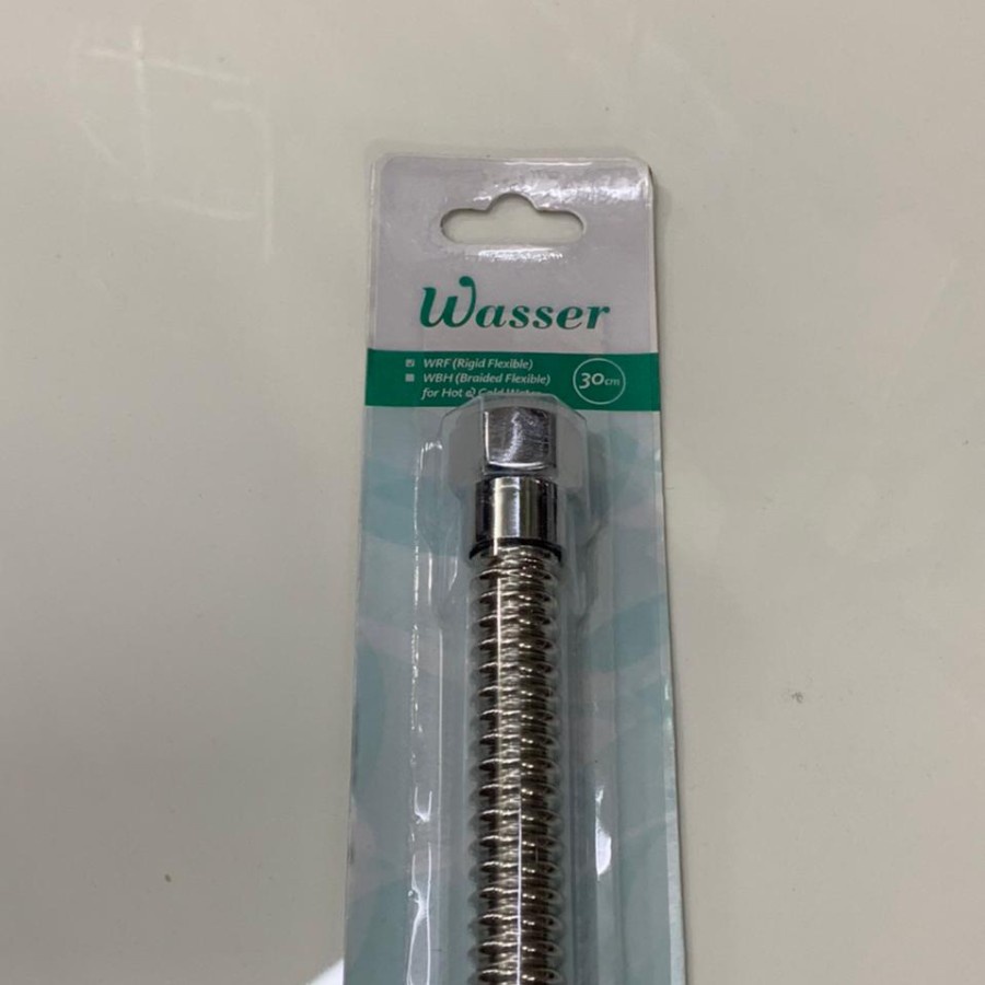 WASSER WRF 1/2&quot; x 1/2&quot; (HOT WATER HOSE) 30 40 50 CM SELANG KAKU AIR PANAS