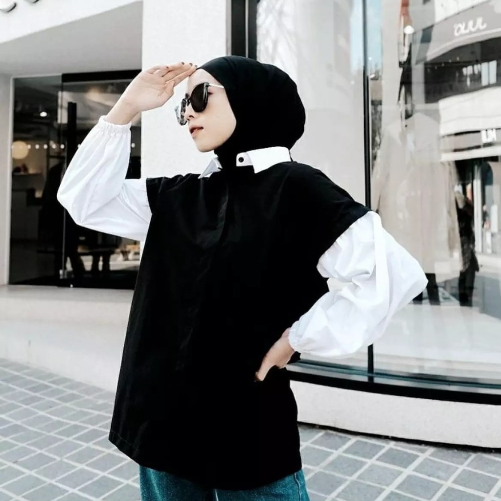 DINDA BLOUSE KEMEJA OUTER CARDIGAN