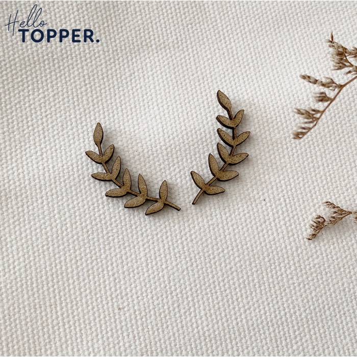 

Daun Chipboard Hiasan Mahar Scrapbook - 4x4 Elegan