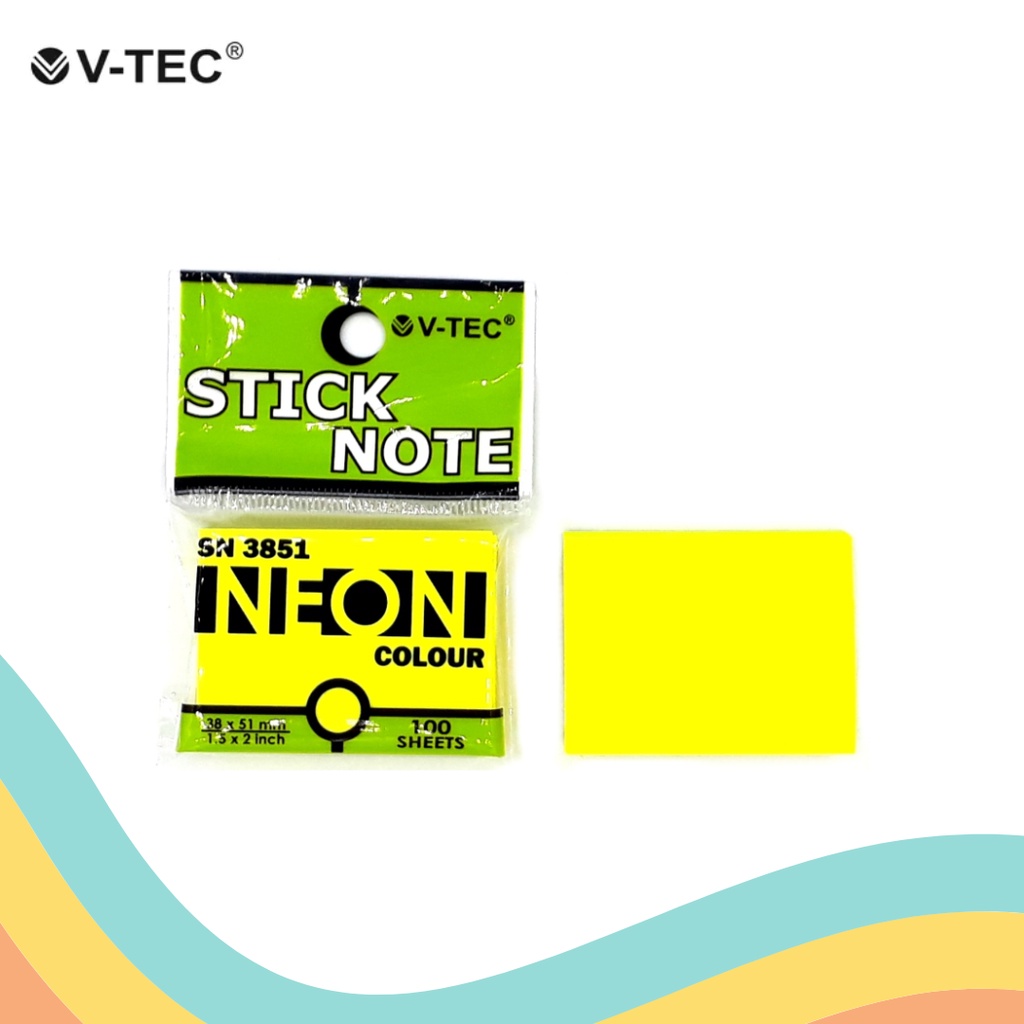 

STICK NOTE V-TEC 3851 (1 PCS)