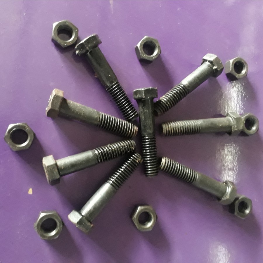 BAUT+MUR BAJA 3/8 X 2 / GRADE 8.8 UNC / INCLUDE MUR / KUNCI 14