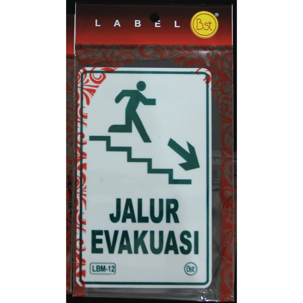 

Label Akrilik Jalur Evakuasi Kanan Medium