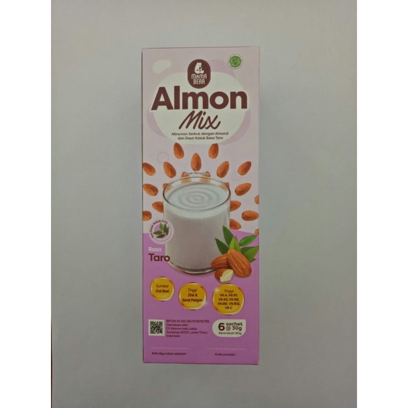 Mama Bear Almond Mix - Minuman Susu almond Ibu Menyusui - Asi booster