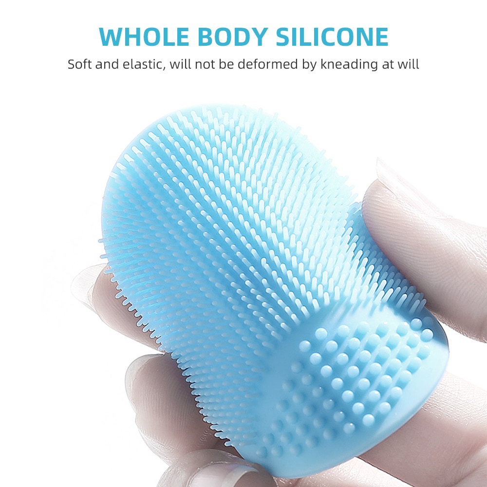 Silikon Pad Scrub Cuci Muka Wajah bahan Silicone lembut pad Silicon pembersih makeup make up memberantas jerawat dan komedo comedo dengan ampuh muka auto cling mengkilap bersih segar cantik seperti artis korea