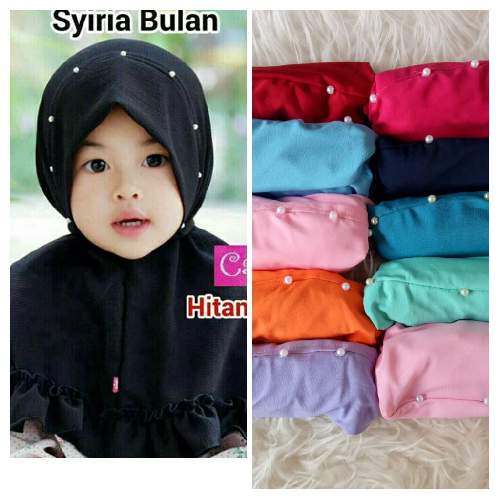 Jilbab Anak Hijab Baby Syiria Bulan Kerudung Anak Baju Muslim Anak